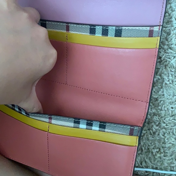 Burberry Pink Leather Long Wallet - Picture 10 of 10
